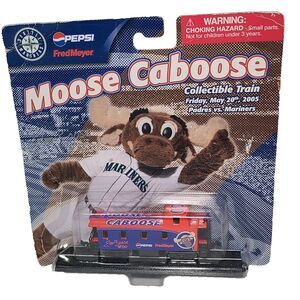2005 Seattle Mariners vs Padres Maitso Moose Caboose Train Car MLB Pepsi Sealed